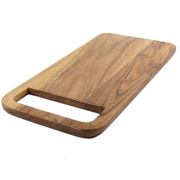 Oussum Large Natural Acacia Wood Chopping Board for Kitchen Wooden Serving tray - Picture 5 of 9